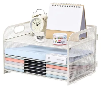 Obrázok produktu pre Úložné priečinky, stohovateľné, formát A4 - Držiak na papiere a dokumenty do kancelárie