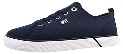 Immagine prodotto di Scarpe da ginnastica da donna Tommy Hilfiger, modello Vulc Canvas, con solette interne amovibili, allacciate, colore blu