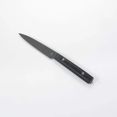 Kochmesser Quotidia, 22,7 cm, gebogene Klinge, Pakkaholzgriff