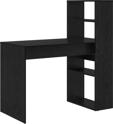 Obrázek produktu pro vidaXL Psací stůl s policí vzhled černý dub 113 x 54 x 120 cm