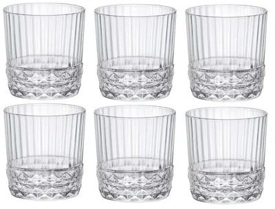 Obrázok produktu pre Bormioli Rocco Koktailové poháre / poháre na whisky / poháre na vodu America 20's 380 ml - 6 kusov