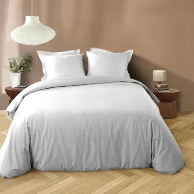 Image de Parure de lit - Douceur d'Intérieur - LIAM - Microfibre - 240 x 220 cm - Blanc