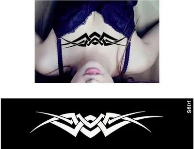 Produktbild von Henna Tattoo Schablone Airbrush Stencil Tribal