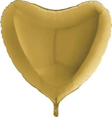 Obrázok produktu pre Nafukovací balónik zlaté srdce 91 cm - Grabo
