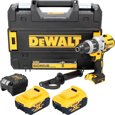 Produktbild von DeWalt DCD 996 P2T Akku Schlagbohrschrauber 18 V 95 Nm Brushless + 2x Akku 5,0 Ah + Ladegerät + TSTAK