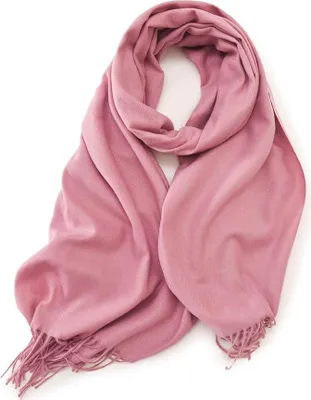 Produktbild von r Kaschmir-Merino-Schal | Uni | Extra weicher, hochwertiger und bequemer Oversize-Kaschmirschal mit breitem Schnitt, Lederrot –180 x 65 cm