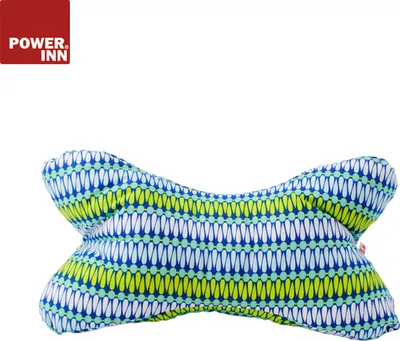 Produktbild von POWER INN Leseknochen | Blau/Grün | Nackenkissen | Reisekissen