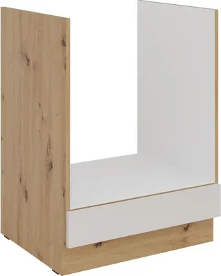 Zdjęcie produktu dla Szafka kuchenna NICOLLA - szerokość 60 cm, kaszmir / dąb rzemieślniczy