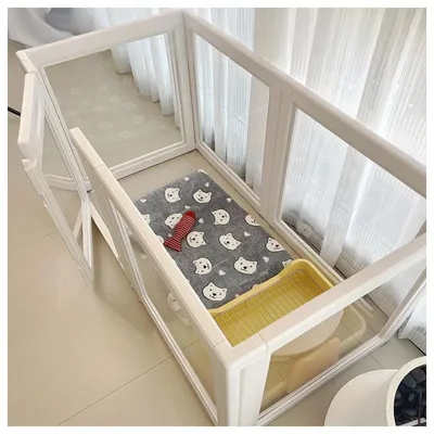 Imagen del producto de Puerta plegable para perros con paso para personas