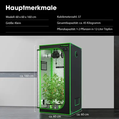 Obrázok produktu pre VIVOSUN Grow Tent 60x60x160