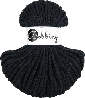 Zdjęcie produktu dla Bobbiny Premium 5 mm 50 m Black Sznurek