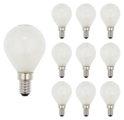 Productafbeelding van Vito Lighting LED Kogellamp P45 E14 Mat - 4W 424lm 2700K - Warmwit - Vervangt 40W - 10 stuks