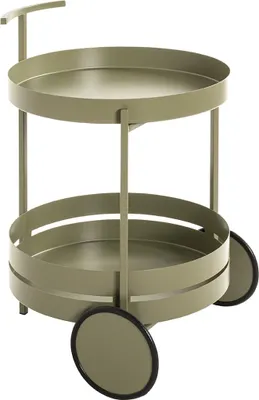 Produktbild von Servierwagen >37982< in grün ( Schilfgrün), Metall - 62x42cm (HxD)
