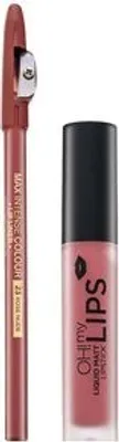 Produktbild von Eveline OH! My Velvet Lips Matt Lip Kit Lippenset fr einen matten Effekt 03 Rose Nude 4,5 ml