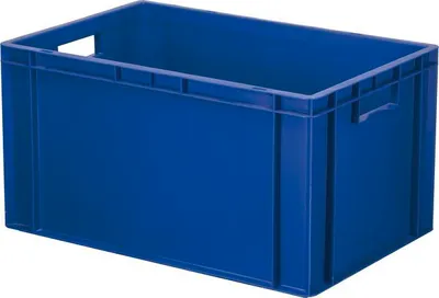 Produktbild von Stapelkiste Kunststoff, Höhe: 320 mm, Länge: 600 mm, Breite: 400 mm, blau