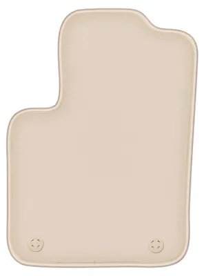 Produktbild von DURBAN Beige Velours-Fahrerfußmatte für Fiat 500 Hybrid Schrägheck (2020-)
