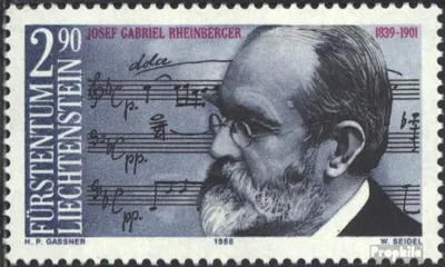 Produktbild von Briefmarken Liechtenstein 1989 Mi 963 (kompl.Ausg.) postfrisch J.Rheinberger