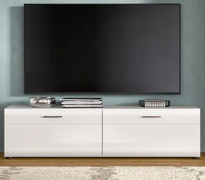 Produktbild von TV-Lowboard "Cover" in weiß Hochglanz TV Unterteil 160 x 41 cm