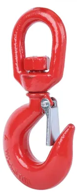Produktbild von Schwenkkran 5 Tonnen - Schwenkbarer Haken - Legierter Stahl - Robuster Hebehaken - Sicherheitsverriegelung - Geeignet für Bauwesen/Hafentransport