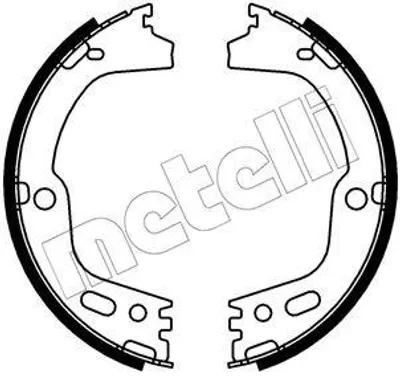 Obrázok produktu pre METELLI 53-0756 Brzdové doštičky ručnej brzdy pre HYUNDAI H350 dodávka, ručná brzda 190,0 mm
