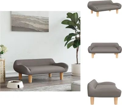 Obrázok produktu pre vidaXL Pelech pre psov taupe 70x40x24 cm látka - Pelechy pre psov