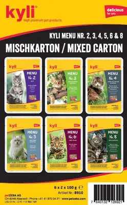 Produktbild von kyli Menu Mischkarton 2 x 100g x 6Sorten