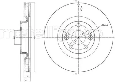 Produktbild von 2x METELLI Bremsscheibe 23-0678 für RENAULT ESPACE III (JE0_) AVANTIME (DE0_)