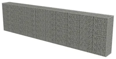 Obrázok produktu pre vidaXL Gabiónová stena s krytom z pozinkovanej ocele 600 × 50 × 150 cm