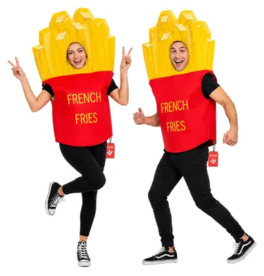 Produktbild von Fun Shack Pommes Kostüm Erwachsene, Lustiges Halloween Kostüm Erwachsene