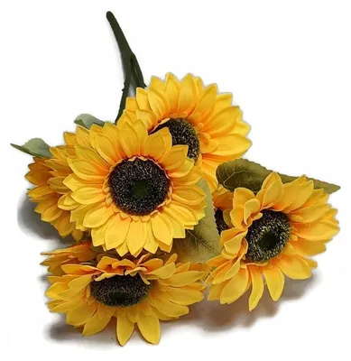 Produktbild von ToTu Kupisz Taniej Sonnenblumen Kunstblumen Strauß 57 cm