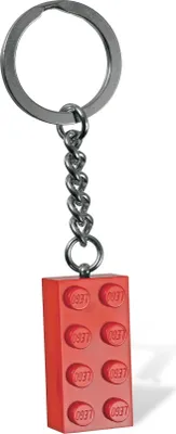 Produktbild von LEGO Stein Schlüsselanhänger in rot 850154