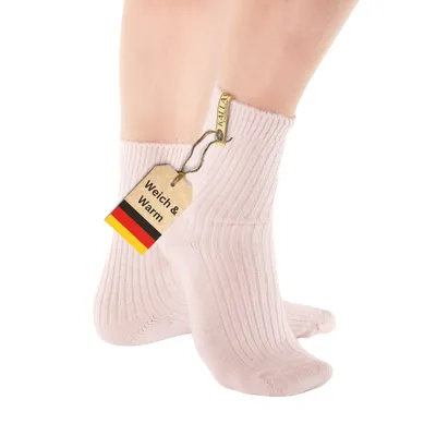 Produktbild von ENGLBERGER Premium Merino Socken 85%, Wollsocken, Wandersocken, Warme Stricksocken, dicke Wintersocken Norweger Socken Damen Herren (Rosa 36-42)