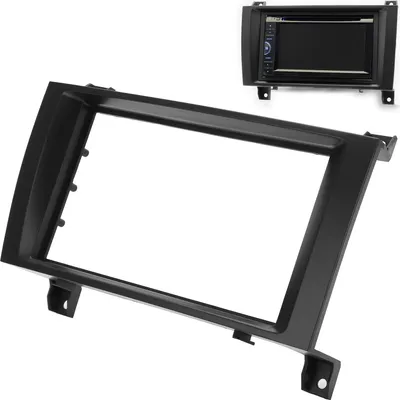Image de 2Din Central Control CD Radio Blende Tableau de bord de remplacement pour MERCEDES-BENZ SLK R171 2004-2011