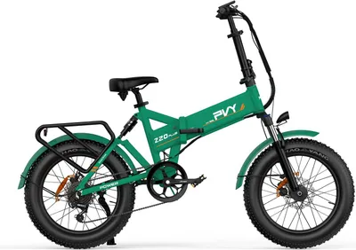 Image de Vélo Électrique PVY Z20 Plus 1000 - Moteur 250W Batterie 48V16.5AH Freins à Disque Hydrauliques Autonomie 120KM - Vert