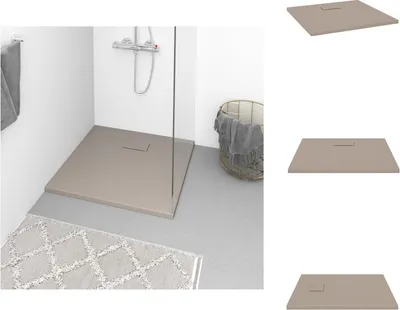 Obrázok produktu pre vidaXL Sprchová vanička SMC Brown 80x80 cm - Sprchové vaničky