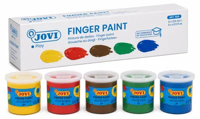 Immagine prodotto di Colori a dita JOVI 5 × 125 ml - JOV560S