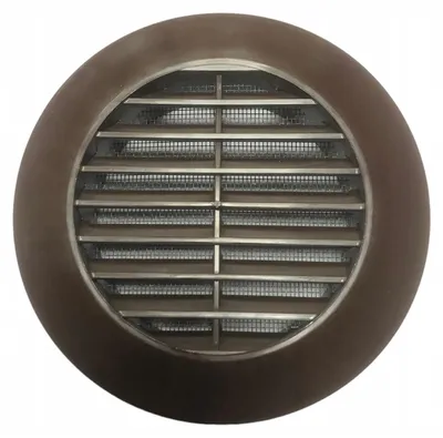 Produktbild von Przybysz Lüftungsgitter Rund Braun Ø100mm