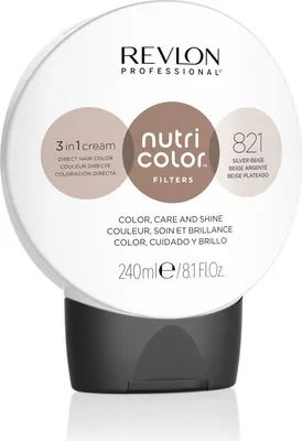 Produktbild von Revlon Haarfarbe Nutri Color Filters 3 in 1 Cream 821 Silver Beige