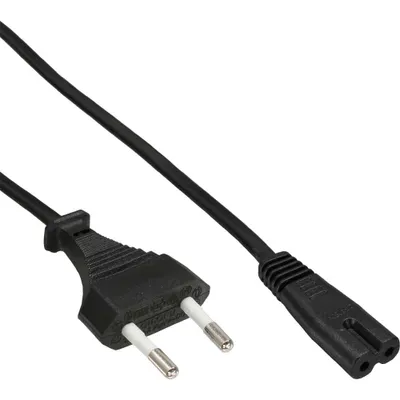 Produktbild von InLine Netzkabel, Netzstecker auf Euro 8 C7 Stecker, 0,3m, 0,3 m