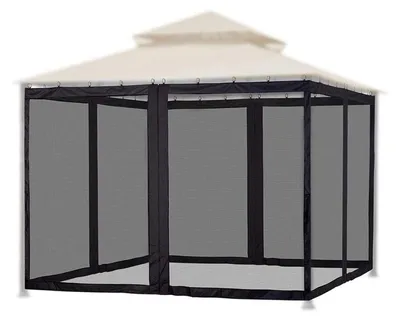 Produktbild von Schirmklamboe mit Reißverschluss - Moskitonetz - Sichtschutz - 300 x 300 cm