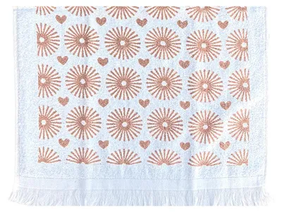Obrázek produktu pro Ručník pro hosty Clayre & Eef 40x66 cm Bílé bavlněné srdce