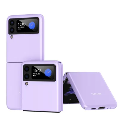 Obrázek produktu pro Ultratenké matné skládací PC pouzdro pro Galaxy Z Flip3 5G, nárazuvzdorné a odolné proti poškrábání Fialový