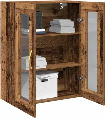 Image de vidaXL Armoire murale vieux bois 69,5 x 34 x 90 cm Bois composite