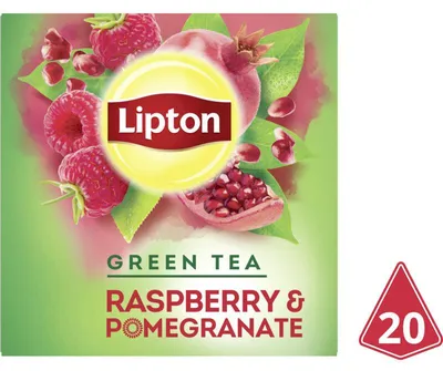Obrázok produktu pre Lipton Green Tea Malina Granátové jablko 28 g – Zelený čaj s príchuťou