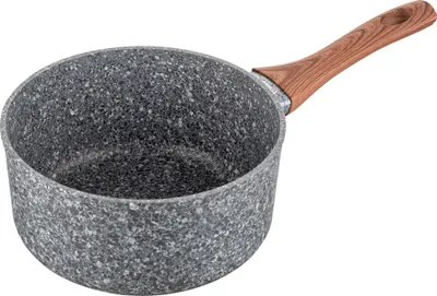 Produktbild von FLORINA Kasserolle aus Aluminium (2,4 l) 20 cm I Kochtopf I Holz imitierender Soft-Touch Griff und 3-lagige Beschichtung I Antihaftbeschichtet I Ideal für Induktionsherd, Gasherd und Elektroherd