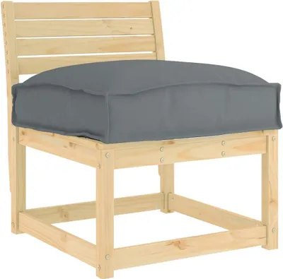 Image de Coussin vidaXL, anthracite, 60 x 40 x 8 cm, tissu Oxford