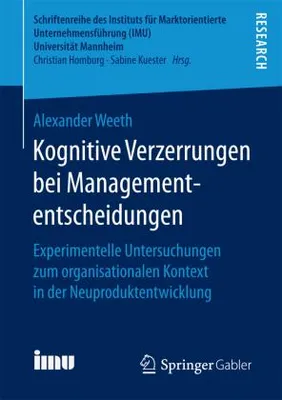 Obrázek produktu pro Kognitive Verzerrungen bei Managemententscheidungen