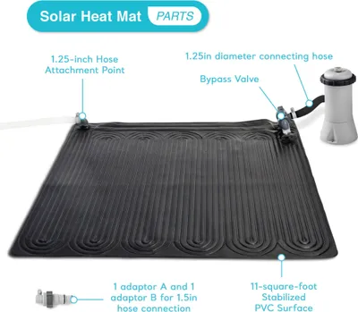 Produktbild von Intex Solarheizungsmatte für oberirdische Schwimmbecken, 119,4 x 119,4 cm