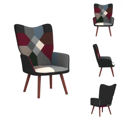 Image de vidaXL Fauteuil de relaxation Patchwork Tissu - Fauteuil