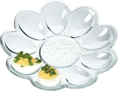 Produktbild von Servierplatte für Eier – Eierbehälter – Eierschalen – Tassenservice – Cocktailhäppchen – Frühstück – Brunch – Tischdienst